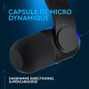 Logitech G Yeti GX Microphone Gaming RVB Dynamique avec LIGHTSYNC, USB prêt à l’Emploi pour Streaming, supercardioïde, pour PC/Mac – Blanc(Noir)