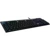 Logitech G G915 X Clavier gaming mécanique filaire ultra-plat, touches PBT double couche, touches entièrement programmables, éclairage RVB, switchs GL Brown Tactile, PC/Mac, Clavier FRA AZERTY – Noir(Clicky)