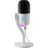 Logitech G Yeti GX Microphone Gaming RVB Dynamique avec LIGHTSYNC, USB prêt à l’Emploi pour Streaming, supercardioïde, pour PC/Mac – Blanc(Blanc)