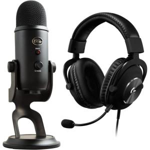 Logitech G Casque Gamer Pro X avec DTS Headphone:X 7.1 et Transducteurs Pro-G 50 mm pour Gaming et Blue Microphone Yeti, Micro USB pour l&rsquo;Enregistrement et le Streaming sur PC et Mac – Noir