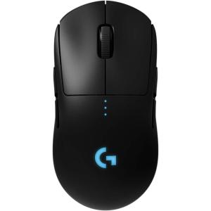 Logitech G PRO Radio-fréquence Souris Gamer sans Fil, Capteur Gaming HERO 25K, 25 600 PPP, RVB, Ultra-Léger, 4 à 8 Boutons Programmables, Batterie Longue Durée, POWERPLAY-compatible, PC – Noire(Noir/transparent)