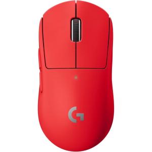 Logitech G Pro X Superlight Souris Gaming sans Fil, Ultra légère 63g, Capteur Hero 25K, 25 600 PPP, 5 Boutons Programmables, Longue Longévité des Piles, Memoire Integrée, PC/Mac – Rouge(Rouge)