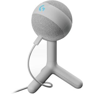 Logitech G Yeti Orb Microphone Gaming RVB à condensateur avec LIGHTSYNC, USB prêt à l’Emploi pour Streaming, cardioïde, pour PC/Mac – Noir(Blanc)