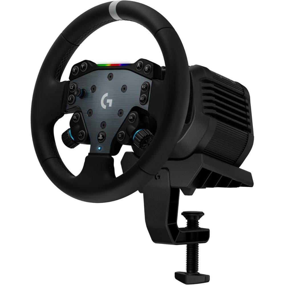 imageLogitech G RS50 System configuration de volant de simulation de course en 3 pices base de volant RS50 avec Direct Drive 8 Nm RS Wheel Hub avec 13 boutons et RS Round Wheel 28 cm PS5PS4PC Noir