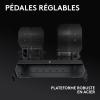Logitech G RS Shifter and Handbrake, Levier de vitesse et frein à main de simulation de course avec changement de mode facile, poignée réglable, pour volants G et PRO, PS, Xbox, et PC – Noir(Pédales RS)