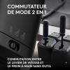 Logitech G RS Shifter and Handbrake, Levier de vitesse et frein à main de simulation de course avec changement de mode facile, poignée réglable, pour volants G et PRO, PS, Xbox, et PC – Noir(Levier de vitesse RS)