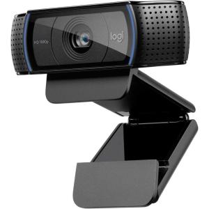 Logitech Webcam C920 HD Pro, Appels et Enregistrements Vidéo Full HD 1080p, Webcam Streaming, Deux Microphones, Petite, Agile, Réglable, PC/Mac/Portable/Tablette/Chromebook – Noir(Webcam)