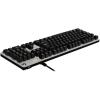 Logitech G413 TKL SE Clavier Gamer Mécanique – Rétroéclairé avec Switches Mécaniques Tactiles, Anti-Ghosting, Compatible avec Windows, macOS, Français AZERTY – Noir(Argent)