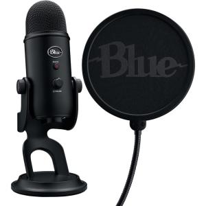 Logitech pour Créateurs Kit de Streaming de Jeu avec Micro Yeti USB, Logiciel Blue VOICE, Thèmes Streamlabs Exclusifs, Filtre Anti-pop Personnalisé, PC/Mac/PS4/PS5 – Noir(Noir)