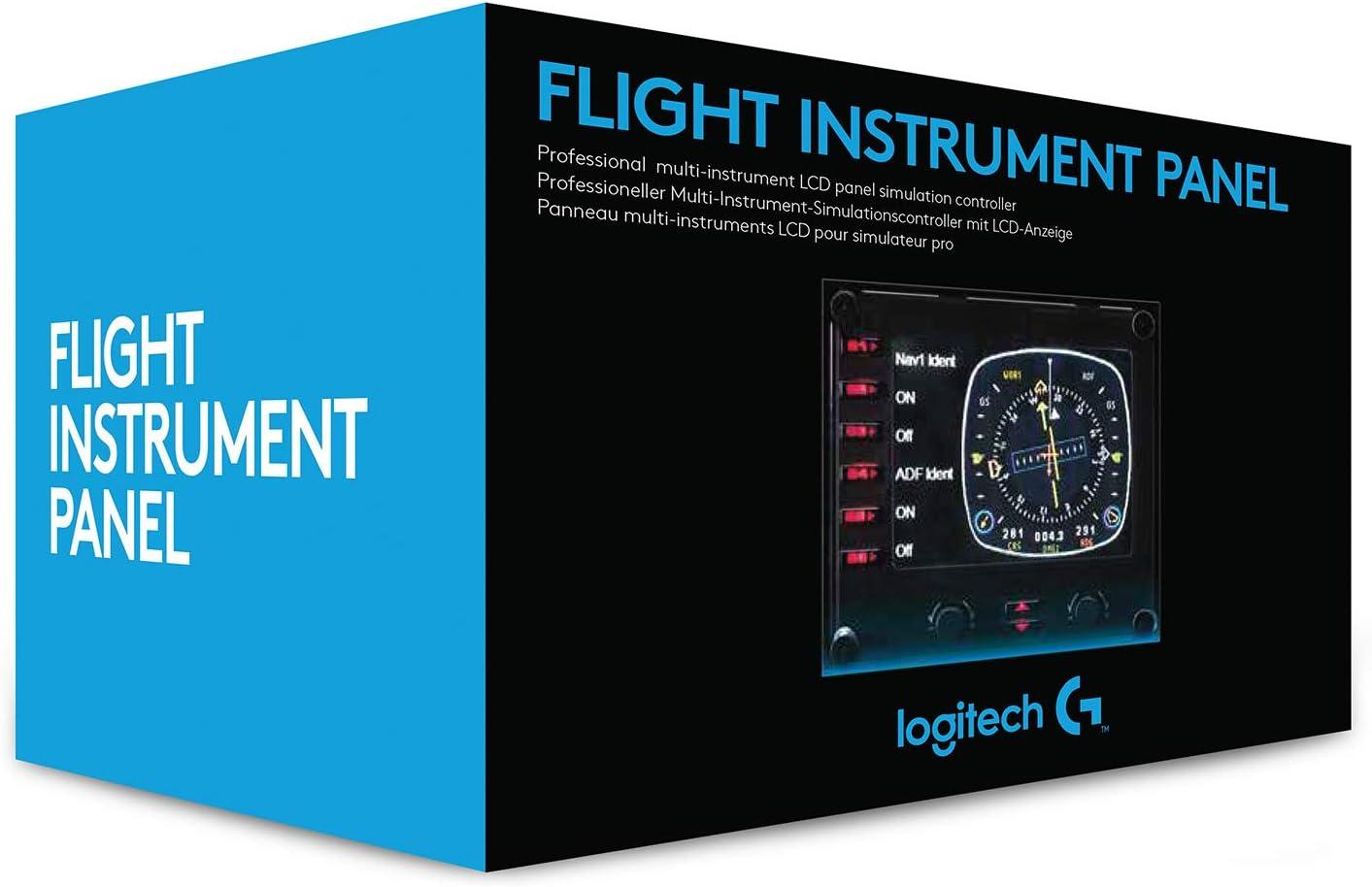 imageLogitech G Saitek Pro Flight USB Radio Panel Contrleur Radio pour Simulateur de Vol 4 Ecrans Led Spars avec Commandes Modulaire et Adaptable PC NoirInstrument Panel