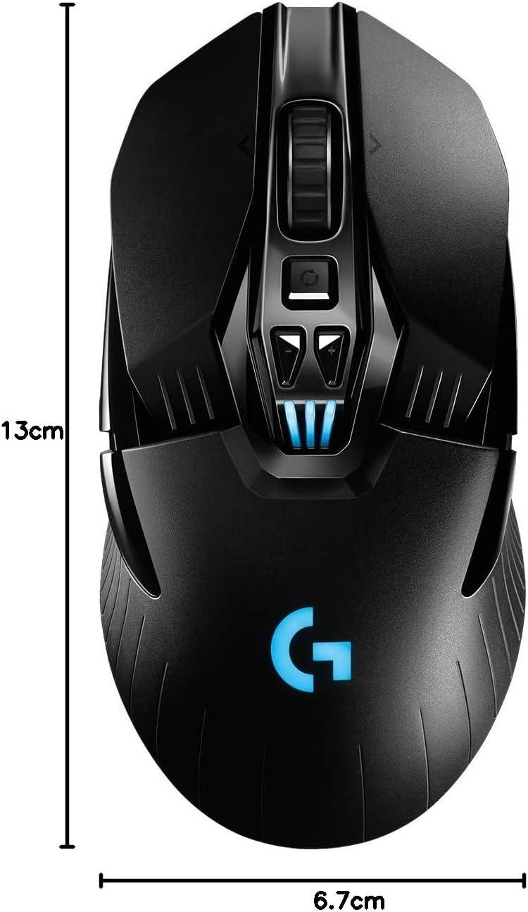 imageLogitech G903 LIGHTSPEED Souris Gamer sans Fil 25 600 PPP RVB Gaming Poids Ajustables 6 Boutons Programmables POWERPLAYcompatible Batterie Longue Dure Ambidextre PCMac NoireG903 LIGHTSPEED