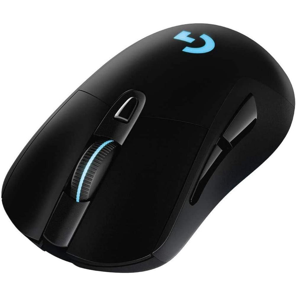imageLogitech Souris de jeu sans fil G703 LIGHTSPEED capteur HERO 25K 25 600 DPI RGB poids rglables 6 boutons programmables autonomie prolonge compatible PowerPlay PCMac noirG703 LIGHTSPEED