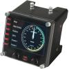 Logitech G Saitek Pro Flight USB Radio Panel Contrôleur Radio pour Simulateur de Vol, 4 Ecrans Led Séparés avec Commandes, Modulaire et Adaptable, PC – Noir(Instrument Panel)