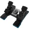 Logitech G Saitek Pro Flight USB Radio Panel Contrôleur Radio pour Simulateur de Vol, 4 Ecrans Led Séparés avec Commandes, Modulaire et Adaptable, PC – Noir(Pédales de Direction)