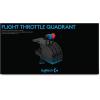 Logitech G Saitek Pro Flight USB Radio Panel Contrôleur Radio pour Simulateur de Vol, 4 Ecrans Led Séparés avec Commandes, Modulaire et Adaptable, PC – Noir(Throttle Quadrant)