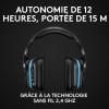 Logitech G935 Casque RVB de jeu sans fil , son Surround 7.1, DTS X 2.0, pilotes Pro-G 50 mm, 2,4 GHz, micro à bascule, PC/Mac/PS4/Nintendo Switch – Noir(Casque)