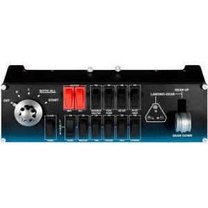 Logitech G Saitek Pro Flight USB Radio Panel Contrôleur Radio pour Simulateur de Vol, 4 Ecrans Led Séparés avec Commandes, Modulaire et Adaptable, PC – Noir(Switch Panel)