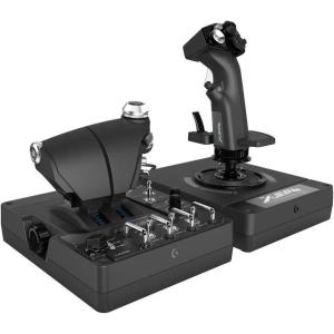 Logitech G X56 H.O.T.A.S Système 3M avec Commande des Gaz RVB et Joystick, 6 DOF, 4 Options de Ressort, +189 Commandes Programmables, RVB, 2x USB – Noir(X56 HOTAS)