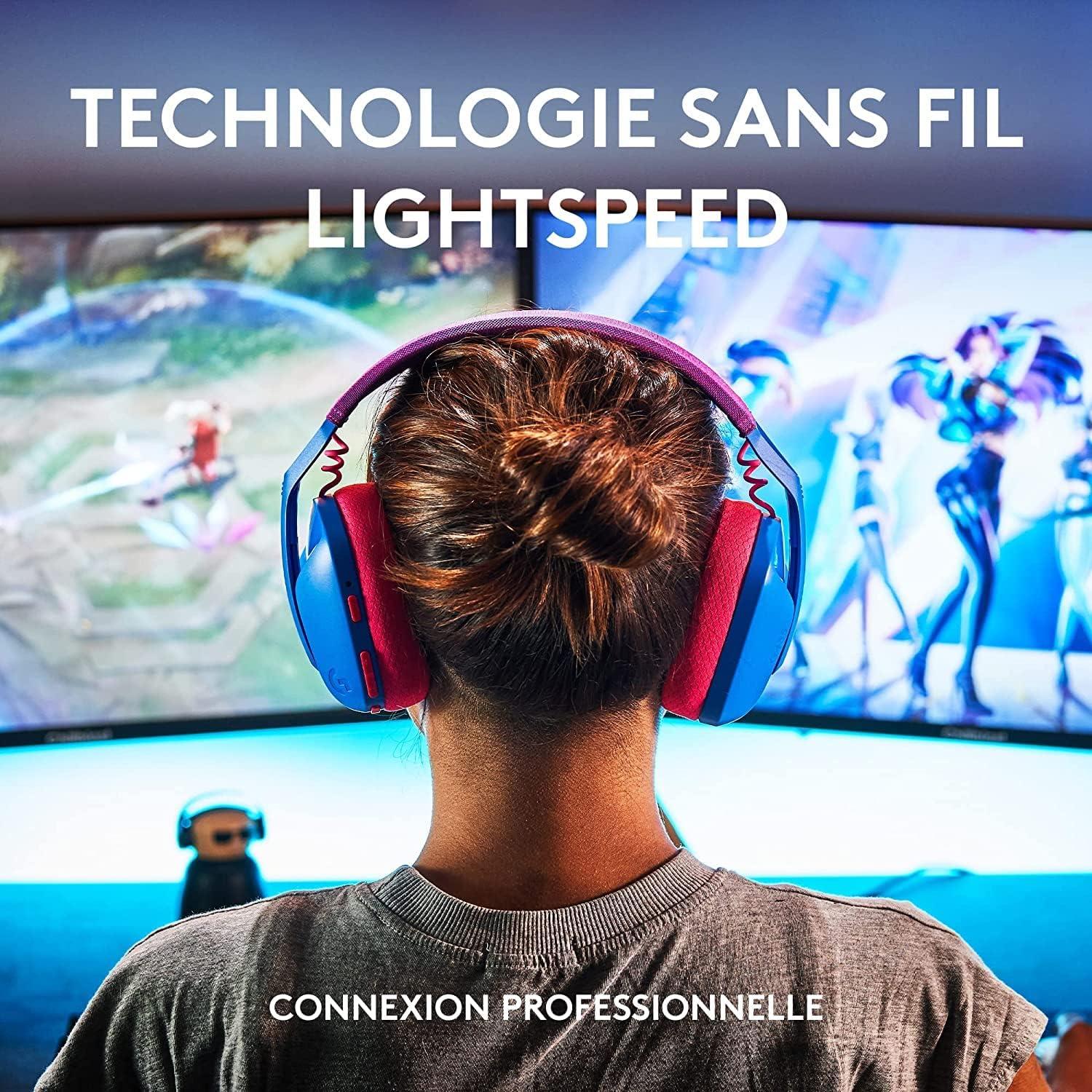imageLogitech G305 Souris Gamer sans Fil 1 de Logitech G435 LIGHTSPEED et Bluetooth Sans Fil Casque Gaming BleuBleu