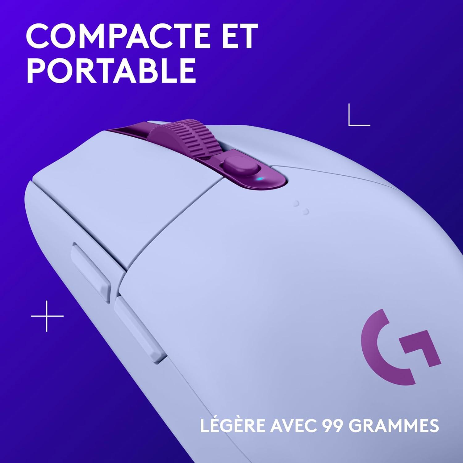imageLogitech G305 Souris Gamer sans Fil 1 de Logitech G435 LIGHTSPEED et Bluetooth Sans Fil Casque Gaming BleuLila