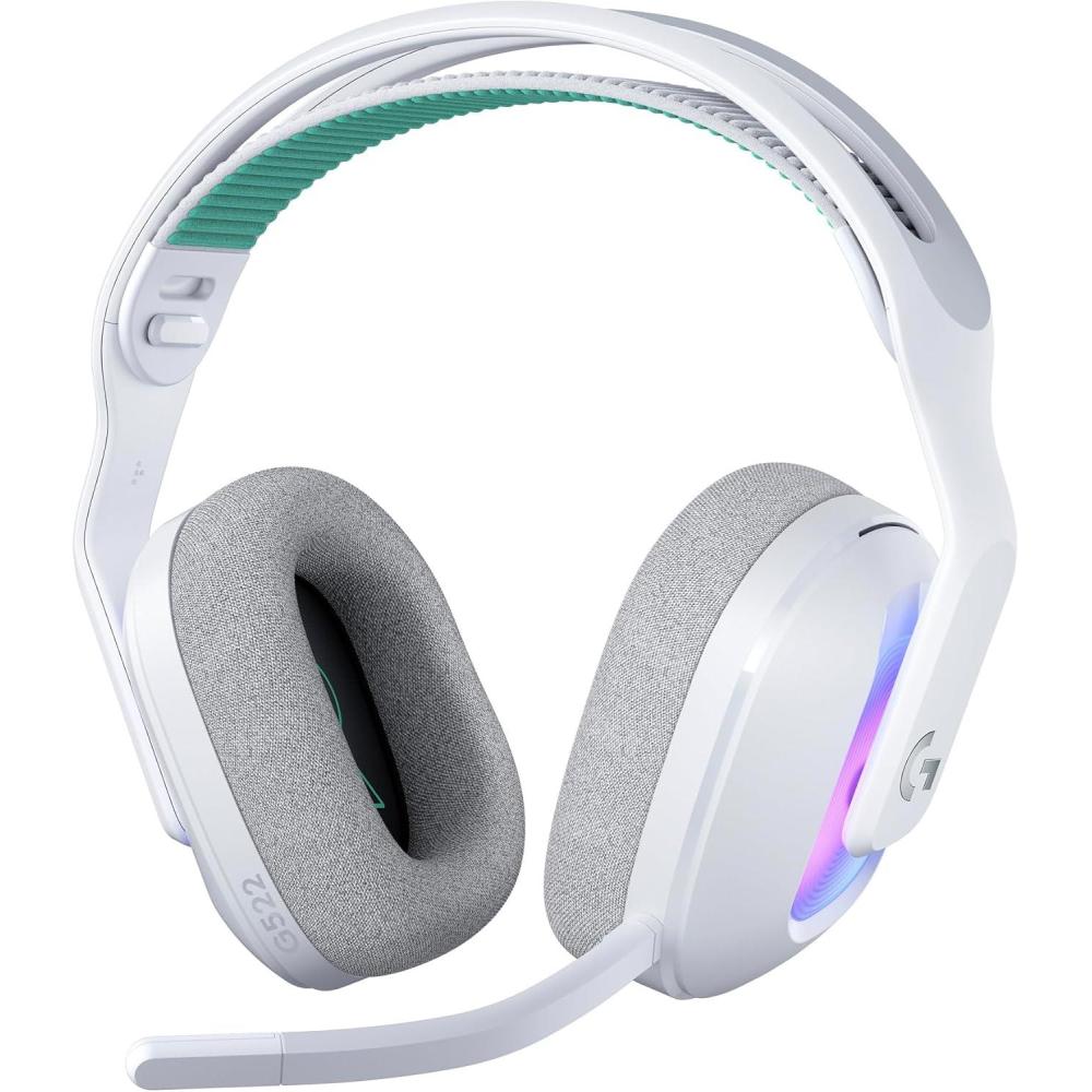 imageLogitech G305 Souris Gamer sans Fil Capteur Gaming HERO 12000 PPP UltraLger 6 Boutons Programmables Casque Gaming sans fil LIGHTSPEED G733 de Logitech avec Bandeau de Suspension LIGHTSYNCBlanc