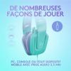Logitech G335 Casque Gamer Filaire, avec Micro, Prise Audio 3,5 mm, Ecouteurs Mousse à Mémoire de Forme, Léger, Compatible avec PC, PlayStation, Xbox, Nintendo Switch – Blanc(Menthe)