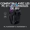 Logitech G335 Casque Gamer Filaire, avec Micro, Prise Audio 3,5 mm, Ecouteurs Mousse à Mémoire de Forme, Léger, Compatible avec PC, PlayStation, Xbox, Nintendo Switch – Noir(Bleu avec détails violets)