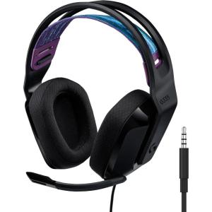 Logitech G335 Casque Gamer Filaire, avec Micro, Prise Audio 3,5 mm, Ecouteurs Mousse à Mémoire de Forme, Léger, Compatible avec PC, PlayStation, Xbox, Nintendo Switch – Noir(Noir)