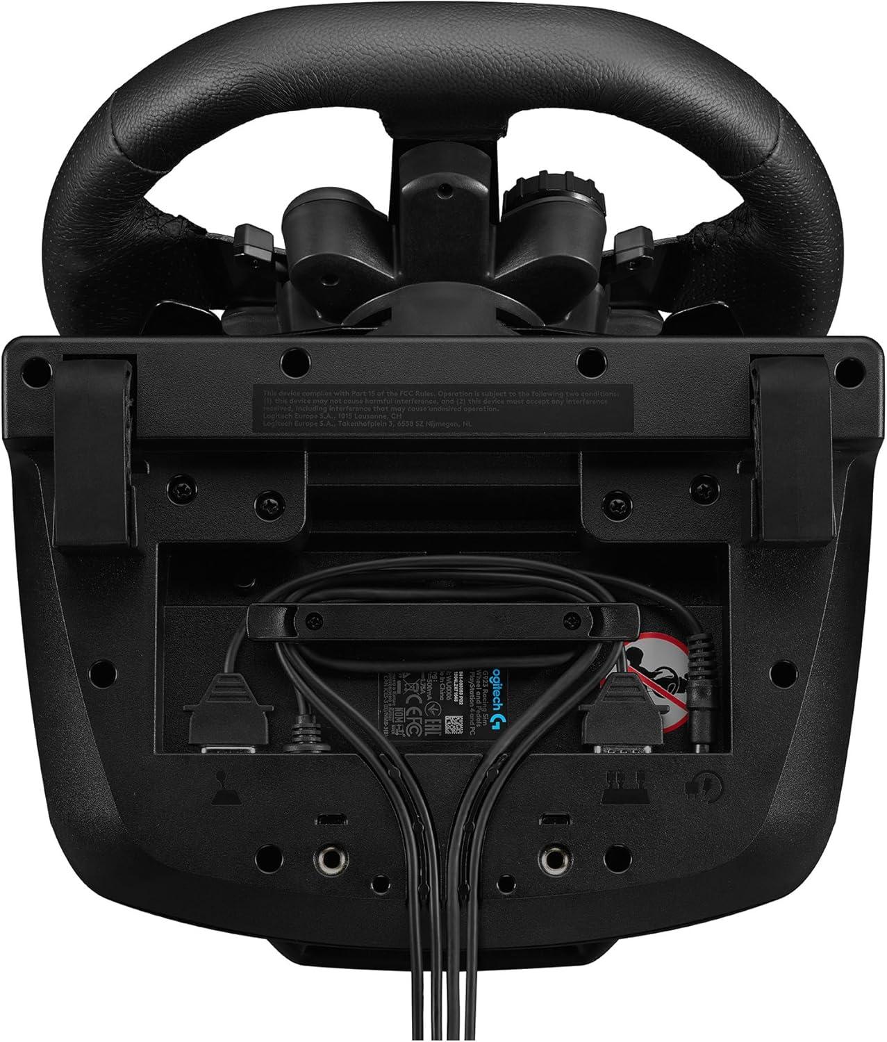 imageLogitech G G923 Volant de Course et Pdales Compatible PS5 PS4 et PC Prise anglaise Type G NoirPlayStation PC