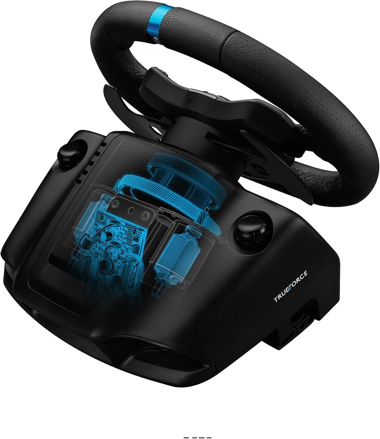 imageLogitech G G923 Volant de Course et Pdales Compatible PS5 PS4 et PC Prise anglaise Type G NoirPlayStation PC