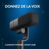 Logitech G Yeti Studio Microphone Gaming de Diffusion XLR Actif et Dynamique, préamplificateur Actif ClearAmp, Capsule à Double diaphragme, Antichoc Interne – Blanc(Schwarz)