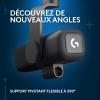 Logitech G Yeti Studio Microphone Gaming de Diffusion XLR Actif et Dynamique, préamplificateur Actif ClearAmp, Capsule à Double diaphragme, Antichoc Interne – Blanc(Schwarz)