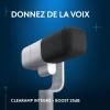 Logitech G Yeti Studio Microphone Gaming de Diffusion XLR Actif et Dynamique, préamplificateur Actif ClearAmp, Capsule à Double diaphragme, Antichoc Interne – Blanc(Blanc)