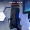 Logitech for Creators Blue Yeti Microphone USB pour Enregistrer, Streaming, Gaming, Podcast sur PC & Mac, Micro condensateur pour ordinateur portable et PC avec Effets Blue VO!CE, Plug and Play – Noir(Noir)