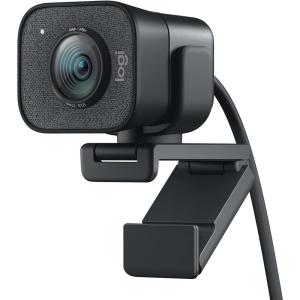Logitech StreamCam, webcam pour streaming YouTube et Twitch, full HD 1080p 60Fps, connexion USB-C, détection des visages par IA, mise au point automatique, vidéo verticale – Noir(Noir)
