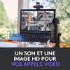 Logitech Brio 4K Webcam Streaming, Vidéo HD, Noire + Blue Yeti Microphone USB Professionnel Micro Streaming Noir, Configuration Ultime Pour Les Streamers et les Gamers sur PC et MAC