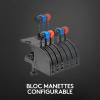 Logitech G Saitek Pro Flight Yoke Système De Manche Et Bloc, Commande des Gaz Incluses, 5 Axes, Gouvernail en Aciers Inoxydable, Arbre De Commandes De L&rsquo;Aileron, USB – Noir(Flight Yoke System)