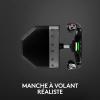 Logitech G Saitek Pro Flight Yoke Système De Manche Et Bloc, Commande des Gaz Incluses, 5 Axes, Gouvernail en Aciers Inoxydable, Arbre De Commandes De L&rsquo;Aileron, USB – Noir(Flight Yoke System)